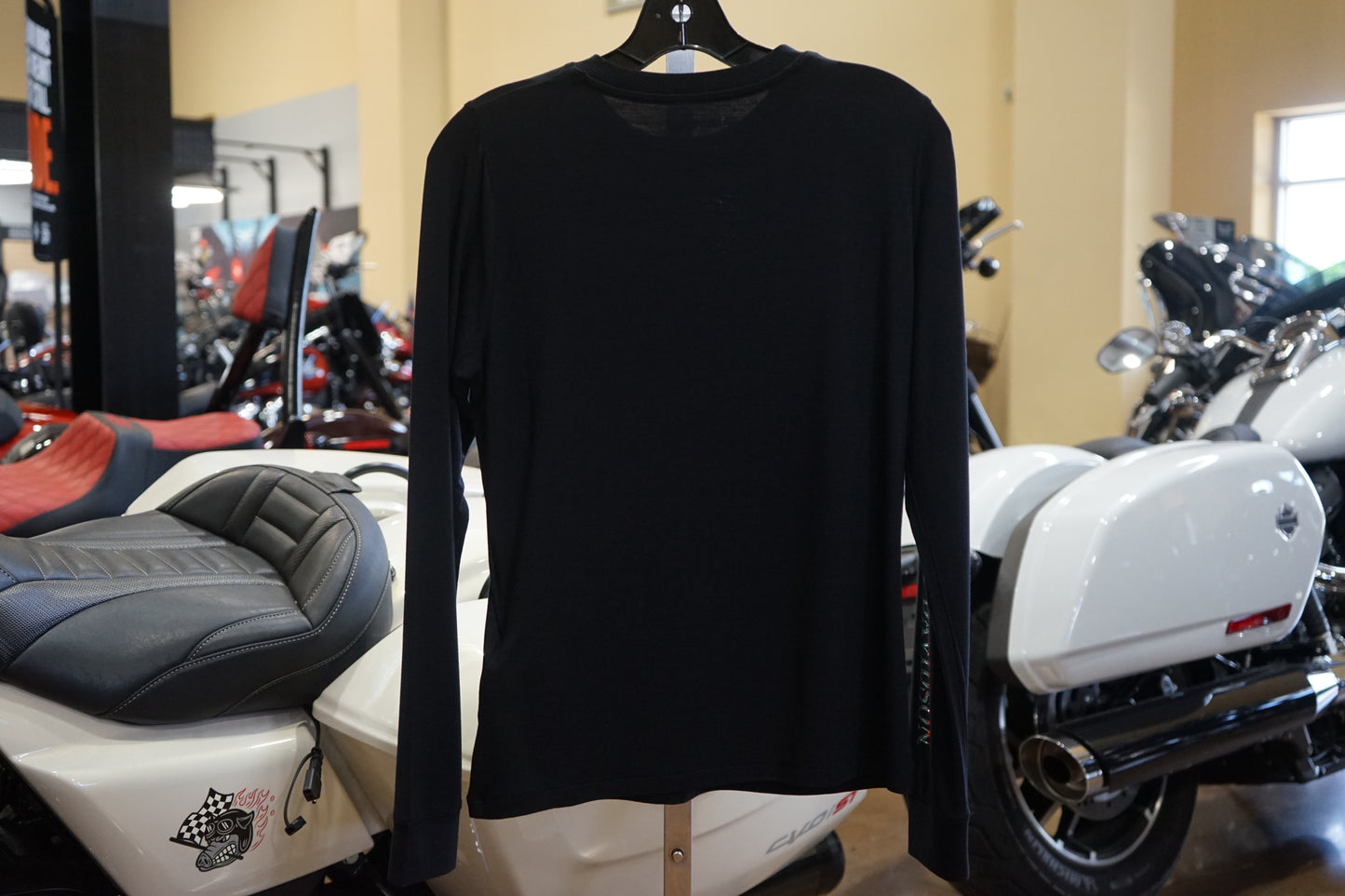 Women's Winged Bling Long Sleeve - Harley Black