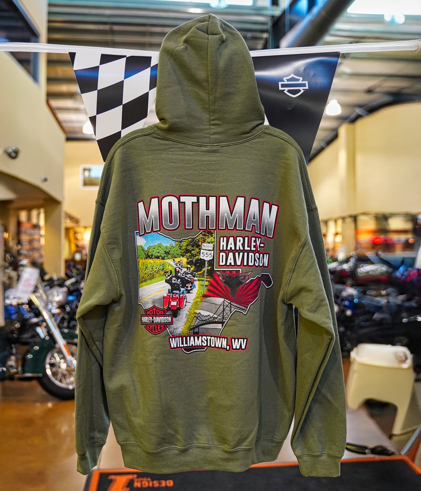 Men's OH - WV 555 Mothman Full Custom Hoodie