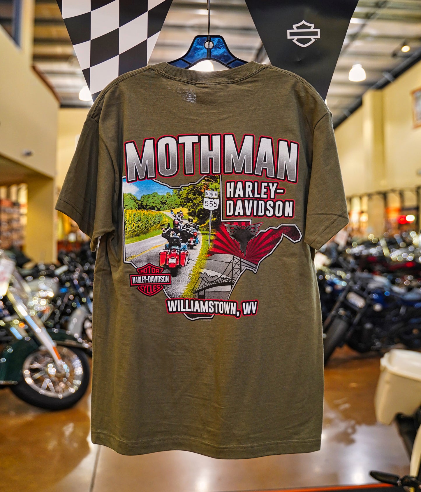 Men's OH - WV 555 Mothman Full Custom T-Shirt