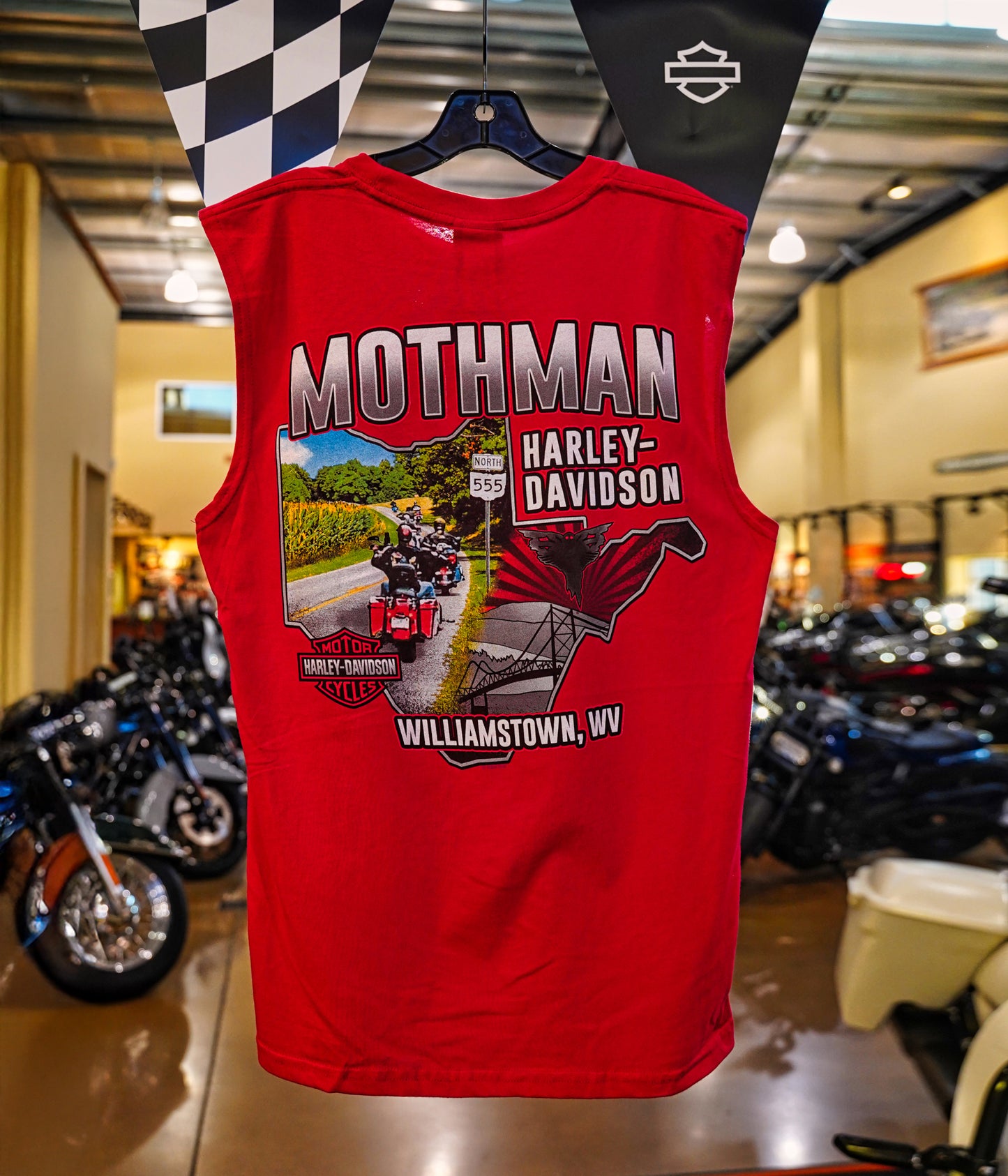 Men's OH - WV 555 Mothman Full Custom Sleeveless Shirt