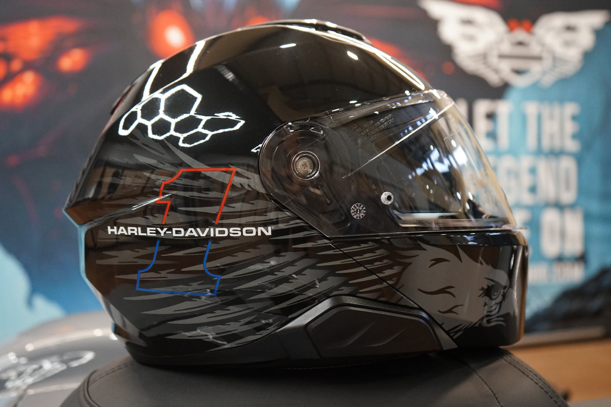 Harley-Davidson H-D Liberty Eagle Capstone Sun Shield III H35 Modular Helmet