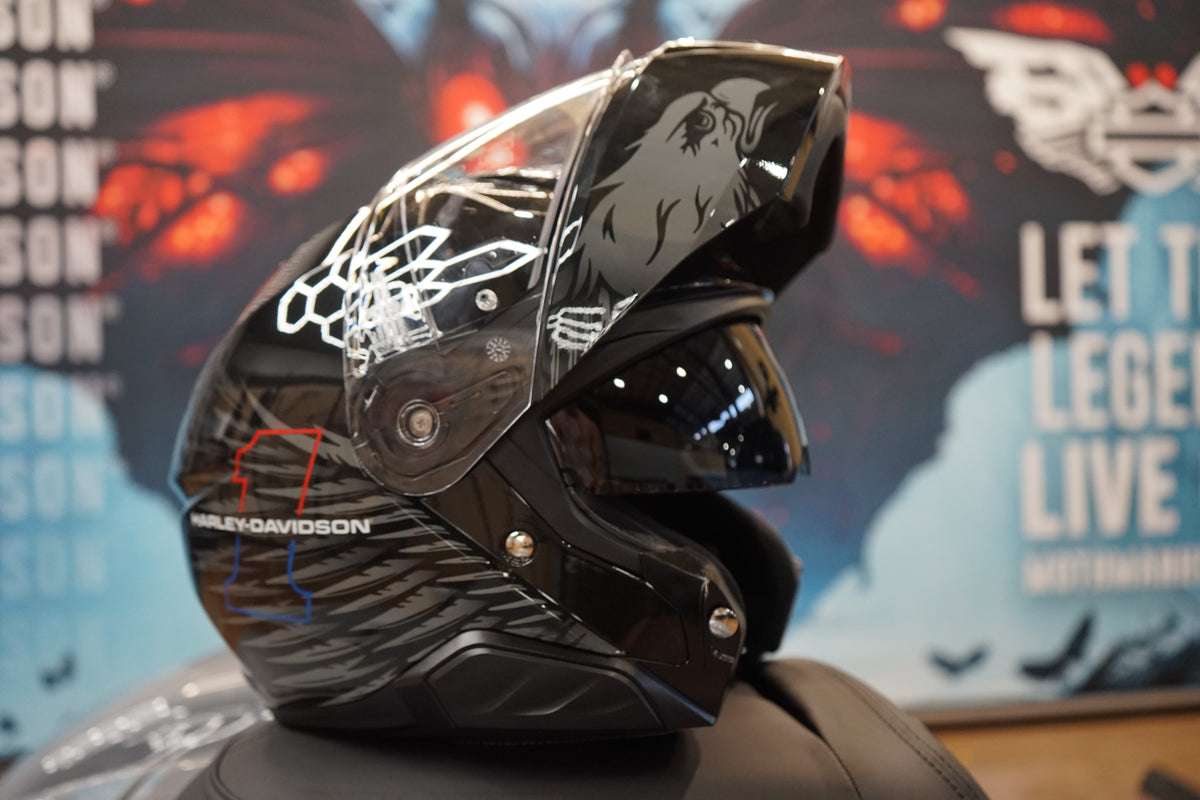 Harley-Davidson H-D Liberty Eagle Capstone Sun Shield III H35 Modular Helmet