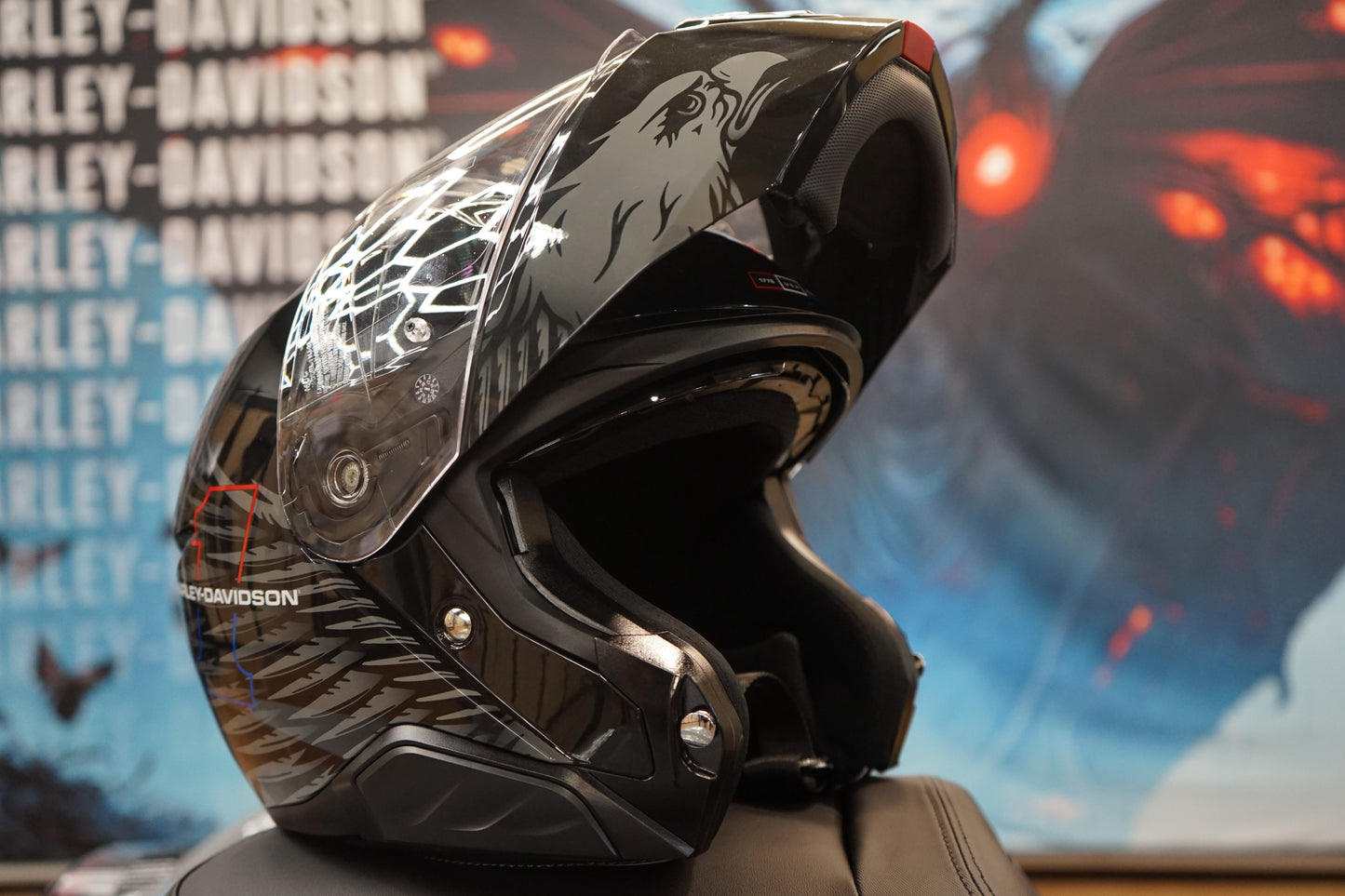 Harley-Davidson H-D Liberty Eagle Capstone Sun Shield III H35 Modular Helmet