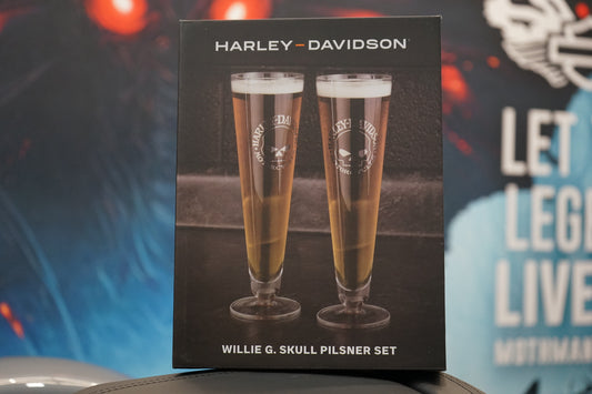 Harley-Davidson Willie G. Skull Pilsner Set