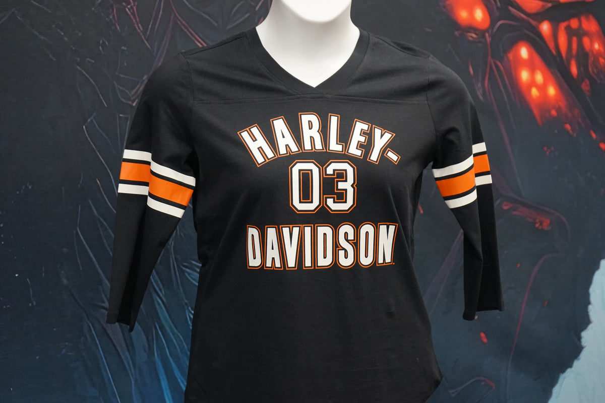 Women's H-D Essential 3/4 Sleeve V Neck