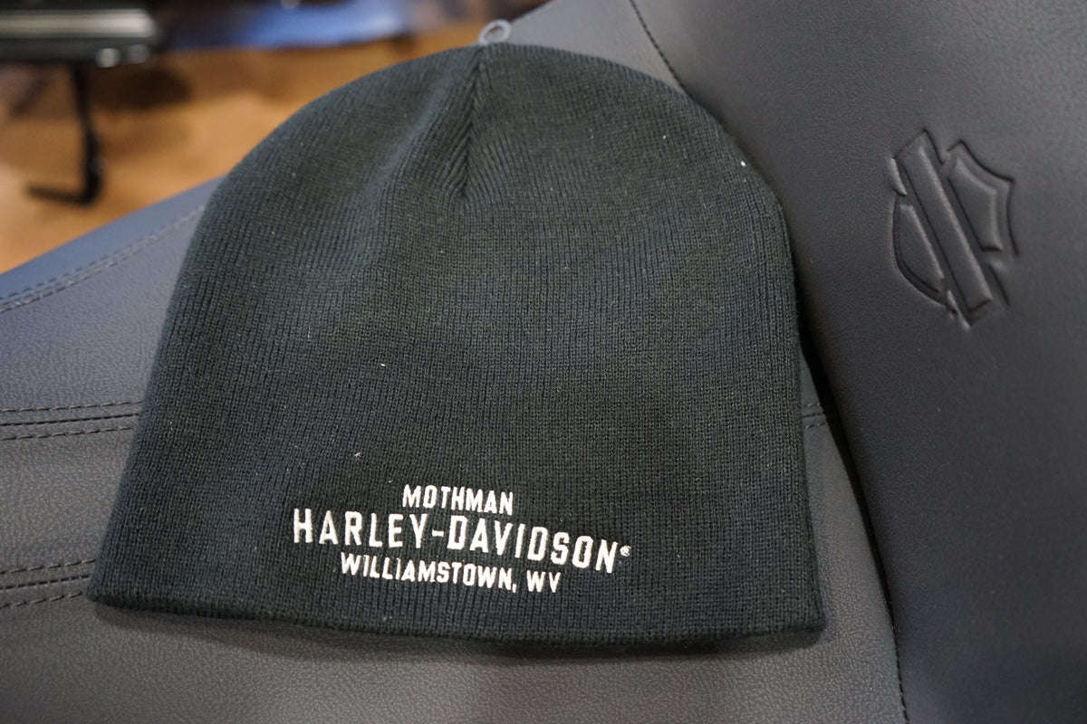BAR AND SHIELD KNIT SKULL BEANIE