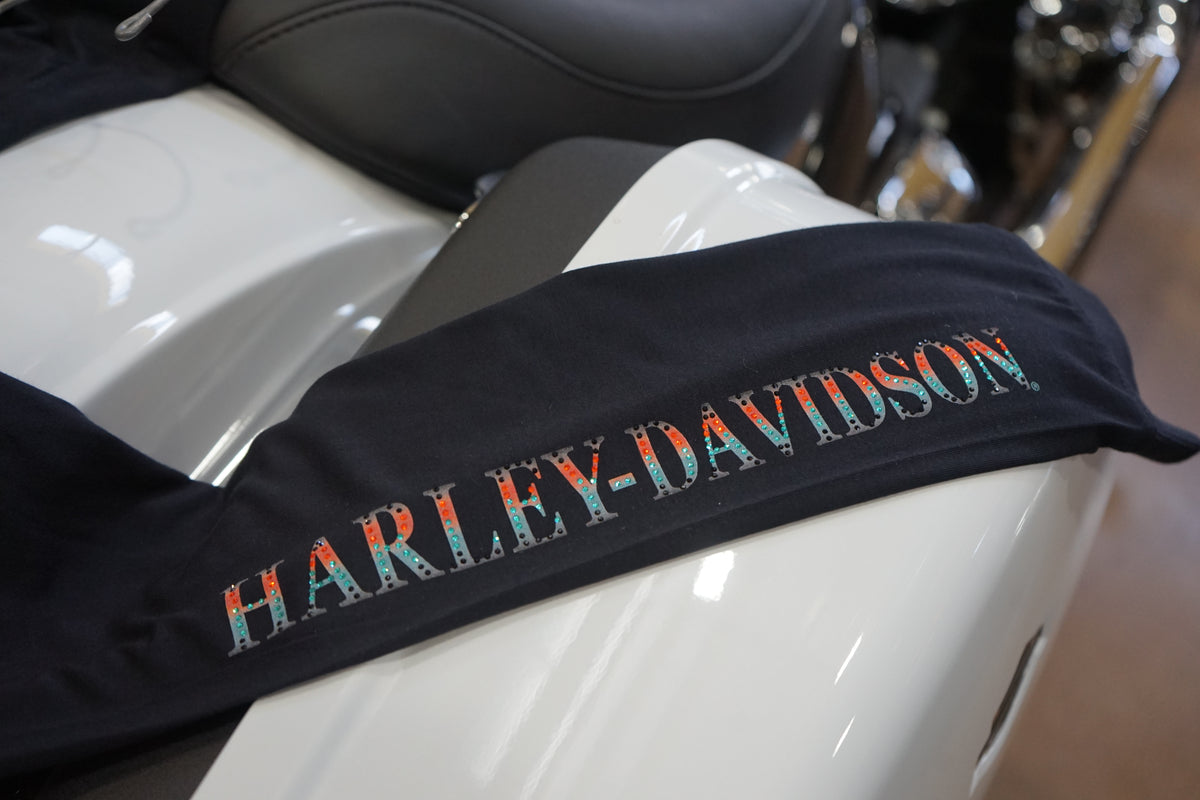 Women's Winged Bling Long Sleeve - Harley Black