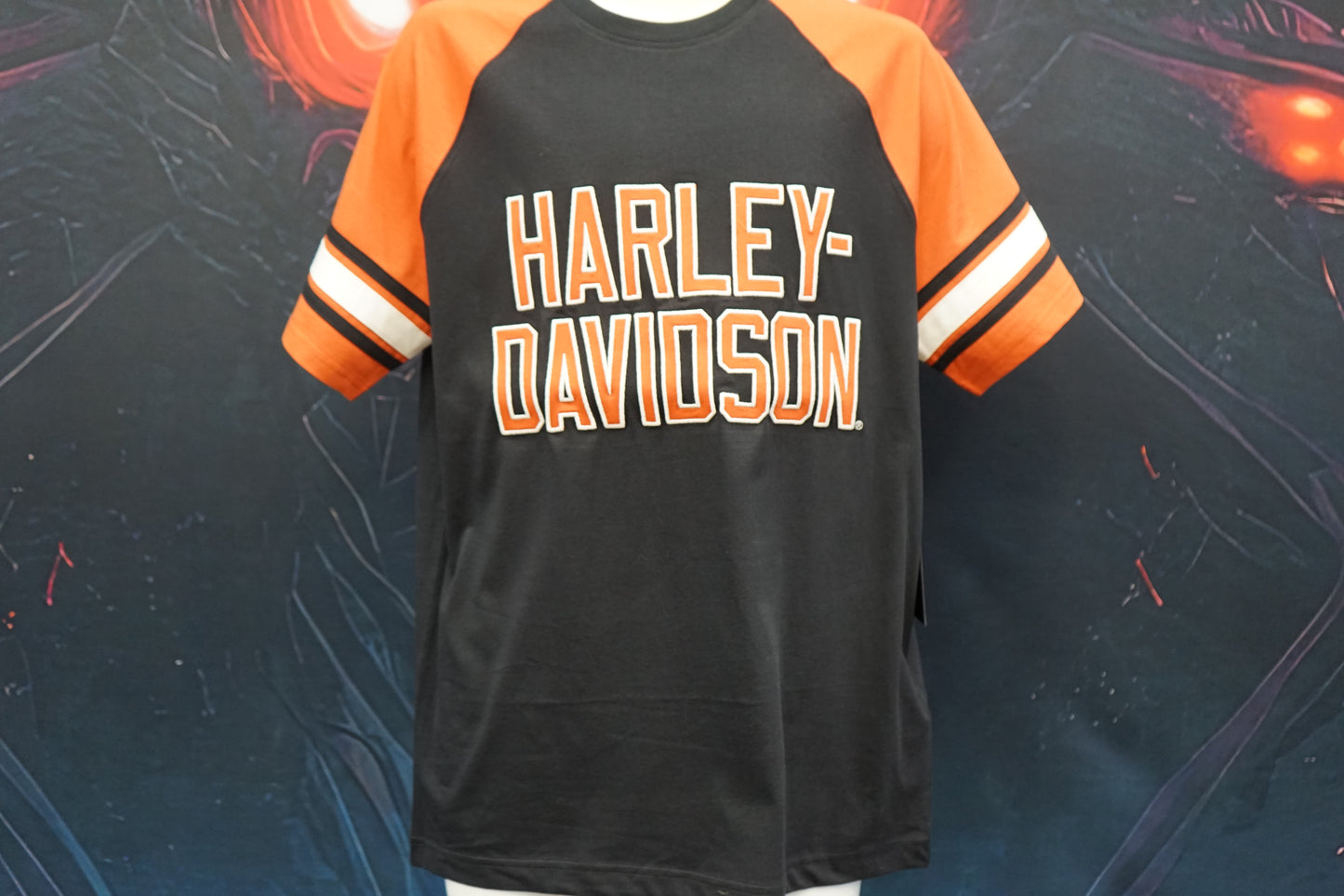 MEN'S H-D ESSENTIAL SLEEVE STRIPE RAGLAN TEE