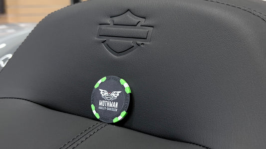 MOTHMAN HARLEY-DAVIDSON POKER CHIP - GREEN/BLACK CAMO