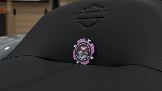 MOTHMAN HARLEY-DAVIDSON POKER CHIP - METALLIC PURPLE