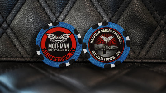 Mothman Poker Chip - Metallic Blue