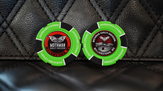 Mothman Poker Chip - Neon Green