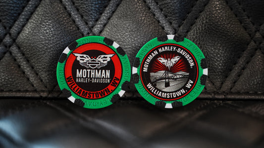 Mothman Poker Chip - Green / Black