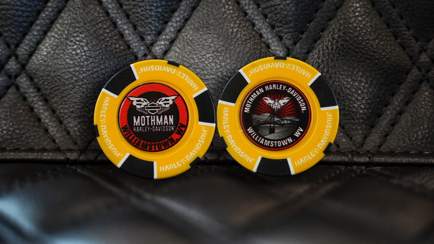 Mothman Poker Chip - Yellow